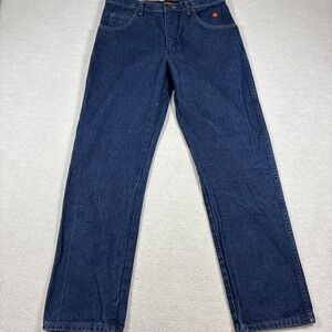 WRANGLER FR A001 Dark Wash Relaxed Fit Jeans CAT2 2112 Size 34x32 Workwear